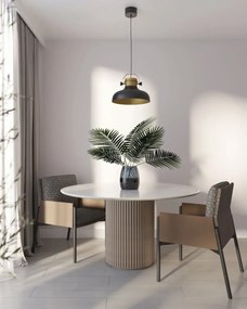 Lampa wisząca STEALLE czarna/złota ELTAP