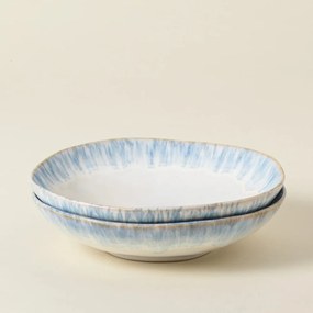 Biało-niebieska kamionkowa miska na makaron Costa Nova Brisa, ⌀ 23 cm