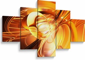 Obraz abstrakcji (125x70 cm)