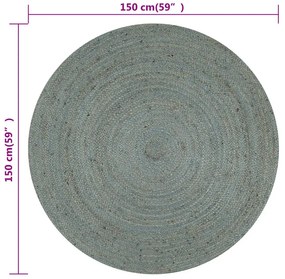 Ręcznie robiony oliwkowy dywanik 150 cm W9-Z36