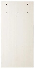 Biały zestaw do przedpokoju z litego drewna sosnowego 60x120x25 cm Anita – Støraa