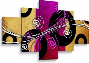 Obraz abstrakcji (125x70 cm)