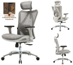 Ergonomiczny fotel biurowy Kalisto, zgodny z normą BHP