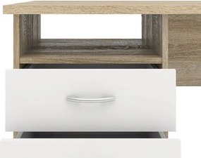 Biurko Function 3s biały/dąb sonoma