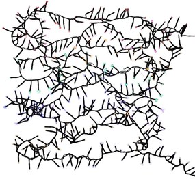 Lampki choinkowe LED z efektem bieżącej wody, 400 szt.