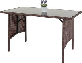 Stół do jadalni z polirattanu MCW-G16,  brązowy