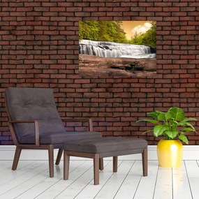 Obraz na szkle wodospadu (70x50 cm)