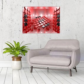 Obraz abstrakcji przycisku (70x50 cm)