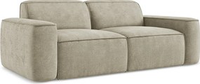 3-osobowa kanapa modułowa - z tkaniny szenilowej - beżowy - OMAO