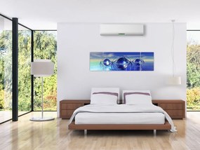 Obraz abstrakcji - woda (170x50 cm)