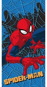 Czerwono-niebieski ręcznik dziecięcy z mikrowłókna 70x140 cm Spider-man – Jerry Fabrics