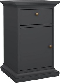 Wąska szafka nocna z szufladą Paris, kolor szary