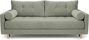 Sofa z Funkcją Spania LONAR Szara Boucle Japandi