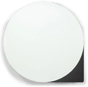 Czarna metalowa wisząca szafka łazienkowa z lustrem 55x55 cm Sonnet – Spinder Design