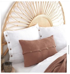 Biała pościel jednoosobowa z bawełny renforcé 140x200 cm Como Striped – Mila Home Luxury