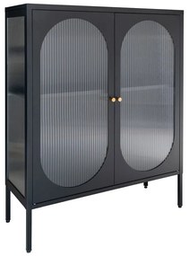 Czarna metalowa witryna 90x110 cm Adelaide – House Nordic