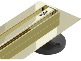 Mexen Flat 360° Slim odpływ liniowy obrotowy 50 cm, złoty - 1541050
