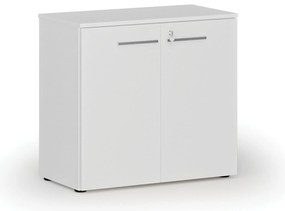 Szafa biurowa z drzwiami PRIMO WHITE, 800 x 420 x 740 mm, biały