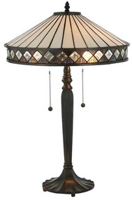 Endon 70935 - Lampa stołowa Tiffany FARGO 2xE27/60W/230V śr. 41,5 cm