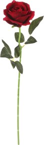 Sztuczny kwiat Róża czerwony, 1 kwiat, 15 x 15 x 50 cm