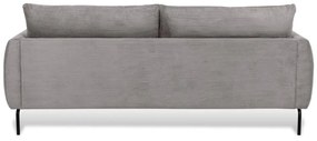 Jasnoszara sztruksowa sofa 212 cm Venray – Scandic