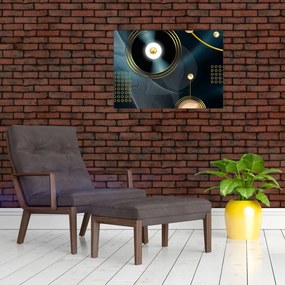Obraz - Złote kółka (70x50 cm)
