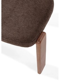 Brązowe tapicerowane krzesła zestaw 2 szt. Nadia – MOME