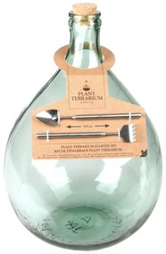 Szklane terrarium z narzędziami do uprawy roślin Esschert Design, 15 l