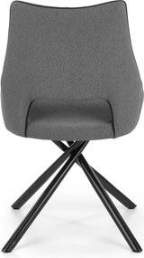 Tapicerowane krzesło z krzyżującą się podstawą K409