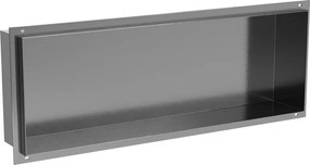 Mexen X-Wall-NR półka wnękowa bez kołnierza 60 x 20 cm, gun gray szczotkowany - 19E1602010