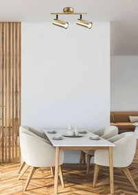 Metalowa złota lampa sufitowa w stylu nowoczesnym - Z012-Kesprit