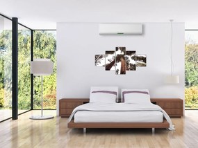 Obraz - Widok przez korony drzew (125x70 cm)