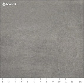 Szare aksamitne tapicerowane łóżko dwuosobowe ze schowkiem i stelażem 180x200 cm Arendal – Cosmopolitan Design
