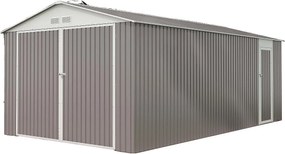 Garaż metalowy "Nevada" z drzwiami wahadłowymi- 18,56 M²