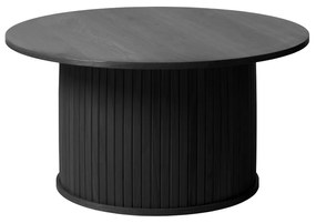 Czarny okrągły stolik ø 90 cm Nola – Unique Furniture