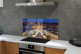 Panel Szklany Nocny Widok na Kościół Mariacki
