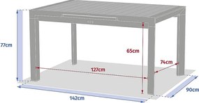 Zestaw obiadowy aluminiowy VANCOUVER 1+8 (antracyt)