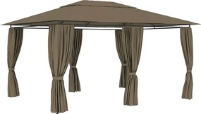 Nowoczesna altana do ogrodu taupe M2-M43