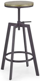 Okrągły industrialny hoker barowy coffee - Brer