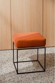 Czarny tapicerowany stołek Feo – noo.ma