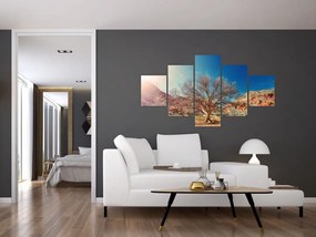 Obraz drzewa na pustyni (125x70 cm)