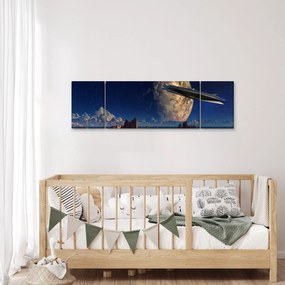 Obraz - Przybycie kosmitów (170x50 cm)