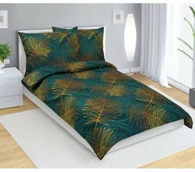 Bellatex Pościel bawełniana Paproć zielony, 140 x200 cm, 70 x 90 cm