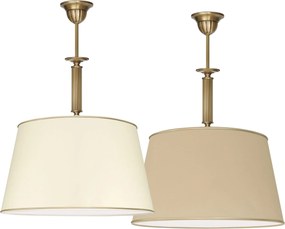Lampa mosiężna z abażurem L-S1