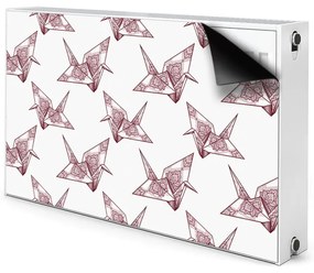 Mata dekoracyjna grzejnikowa Ptaki origami
