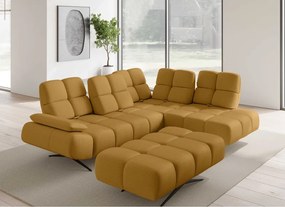 Nowoczesna pufa PRADO Soft Lux w tkaninie CURIO 48 WERSAL