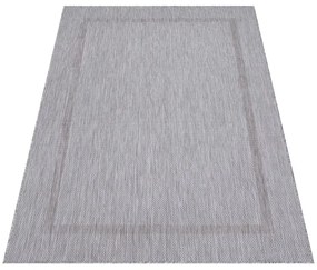 Dywan zewnętrzny Relax ramka srebrny  80 cm x 150 cm