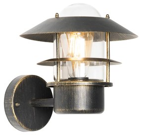 Zewnetrzna Winylowa lampa ścienna zewnętrzna antyczne złoto IP44 - Prato klasyczny/Antyczny Oswietlenie zewnetrzne