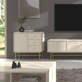 Komoda TORINO 84 cm do Salonu Sypialni Odcienie beżu