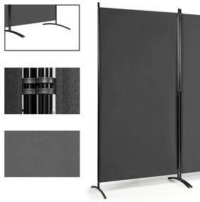 Mobilny dzielnik przestrzeni szary, 260x180cm